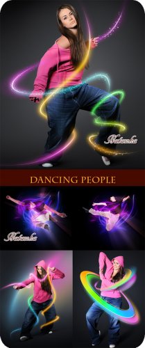 Dancing people - Stock Photo