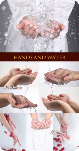 Hands and water - Stock Photo