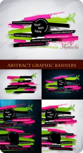 Abstract Graphic Banners - Stock Vectors