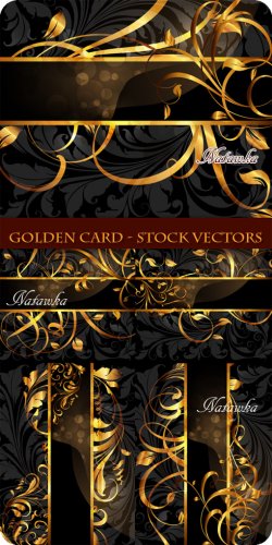 Golden Card - Stock Vectors