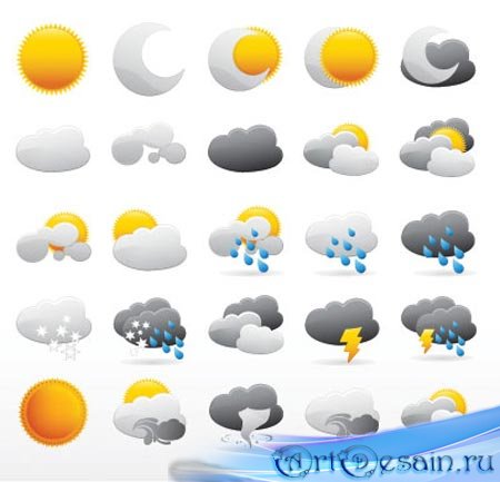     / weather icon vector Collection