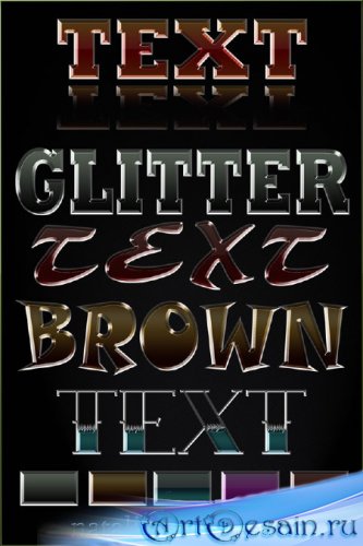  -    13 / Glitter -Text styles