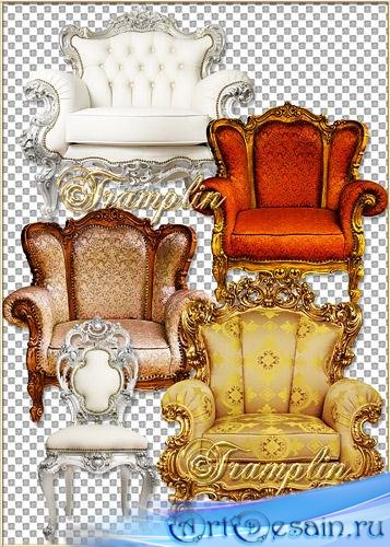      - Splendid easy chairs with wooden framing