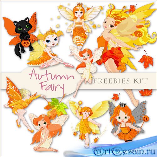  - -  . Scrap-kit - Autumn Fairy
