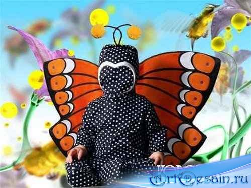 Шаблон для Photoshop "Бабочка"