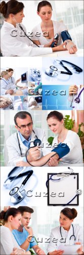 Doctors and medical devices - Stock photo