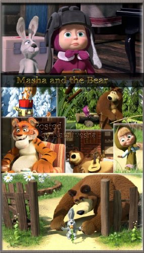 Подборка фонов с героями мультфильмов – Маша и Медведь 