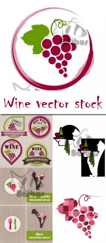 Wine vector stock /  