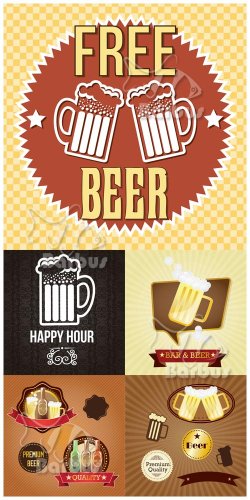 Logos with beer /   