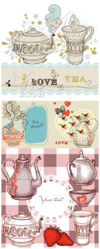 Tea or coffee /    - ,    - Vector stock