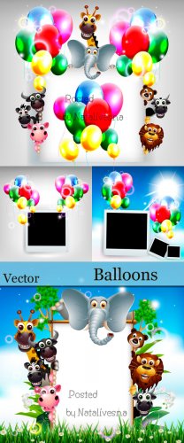       / Vector - Balloons and Polaroid