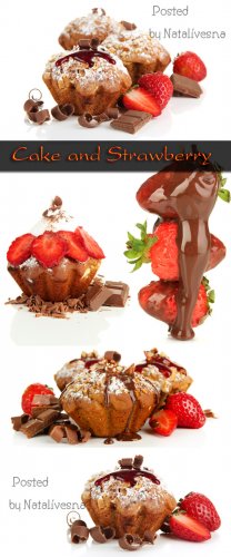       / Cake and strawberry - Stock photo