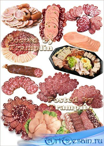 Клипарт Мясо и колбаса – Нарезка