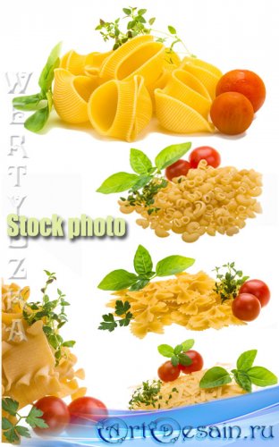     /  Pasta and fresh tomatoes - Raster clipart