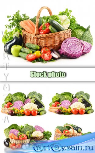  ,    / Fresh fruits and vegetables in a basket - R ...