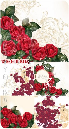        / Wedding backgrounds with roses ...