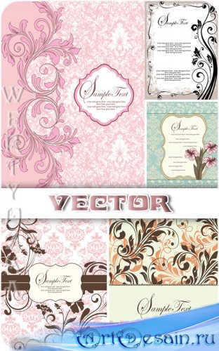     / Vector background with beautiful patter ...