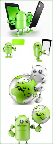 3D Android - Stock photo