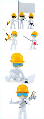 3D Working - Stock photo