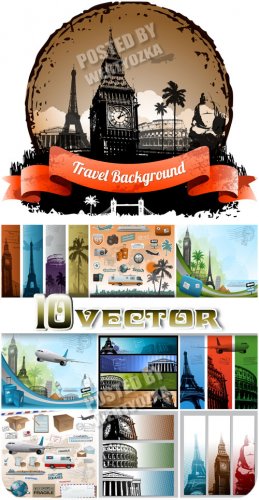 ,     / Travel, vector backgrounds and bann ...
