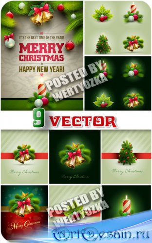    ,    / Christmas background - vector stock