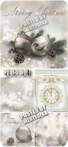   ,   / Silver new year, winter backgrounds -  ...