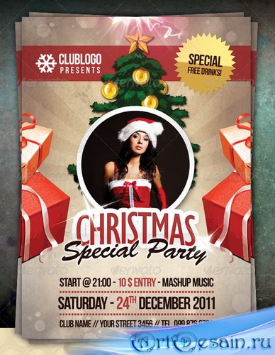 GraphicRiver - Christmas Special Party Flyer 1048799