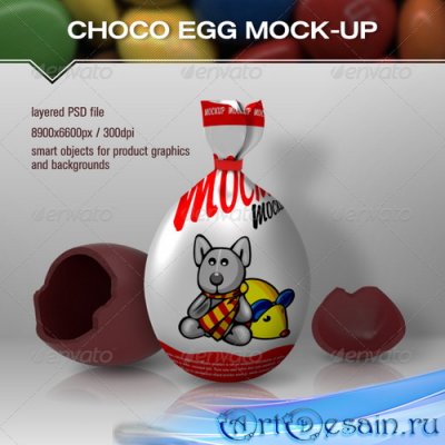   - Choco Egg Mock Up