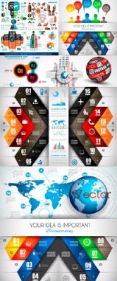 Креативный Дизайн - Инфографики в Векторе часть 3
