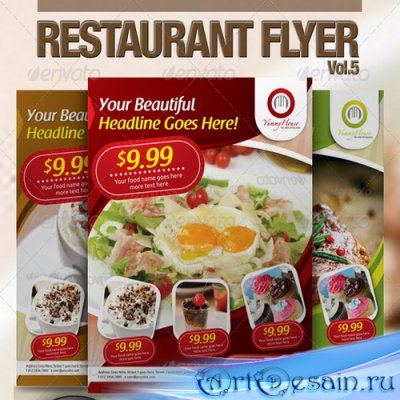 PSD - Restaurant Flyer Vol.5
