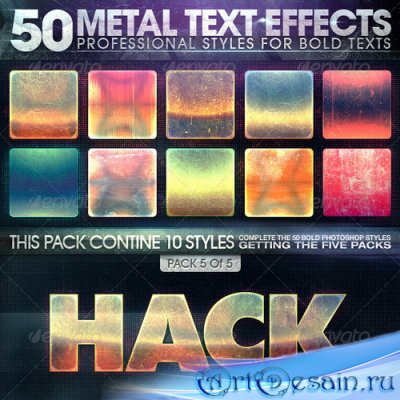 Коллекция стилей - 50 Metal Text Effects 5 of 5 - 7358082