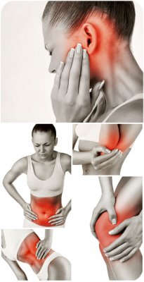 ,  ,    / Pain, muscle pain, joint pain - Stock photo