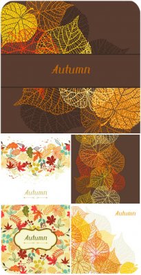      / Autumn vector background wi ...