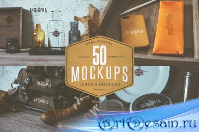 50 Hip Logo Overlay Mock-Ups