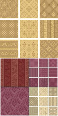  ,   ,  / Vector textures, backgrounds with patterns, vintage