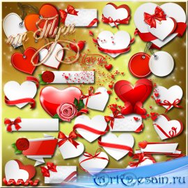 Clipart - A lot of valentines for you