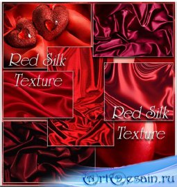  Red Silk Texture - Clipart /   - 