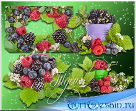 Лесные ягоды - Клипарт