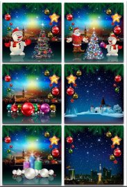    - .7 /Christmas backgrounds-Christmas composition.Part 7 