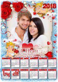 Романтический календарь на 2018 год - С Днём святого Валентина, с днём всех ...