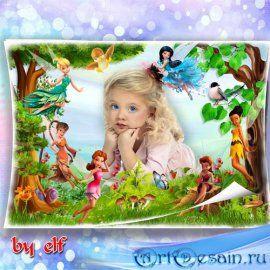  Детская рамка с феями Диснея - Милые феечки
