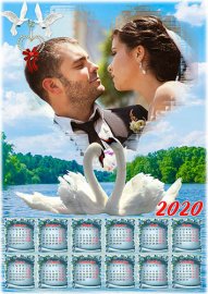 Свадебный календарь на 2020 год - Лебединая любовь