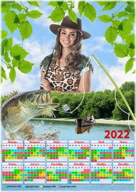 Настенный календарь для рыбака на 2022 год - Ни хвоста, ни чешуи